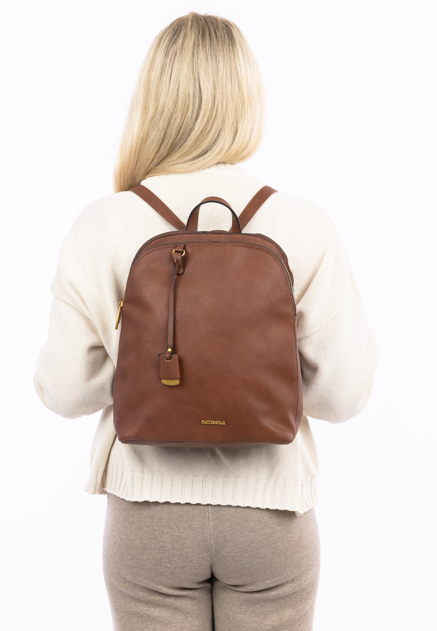 EMILY & NOAH Rucksack E&N Danika mittel Braun 64686700 cognac 700