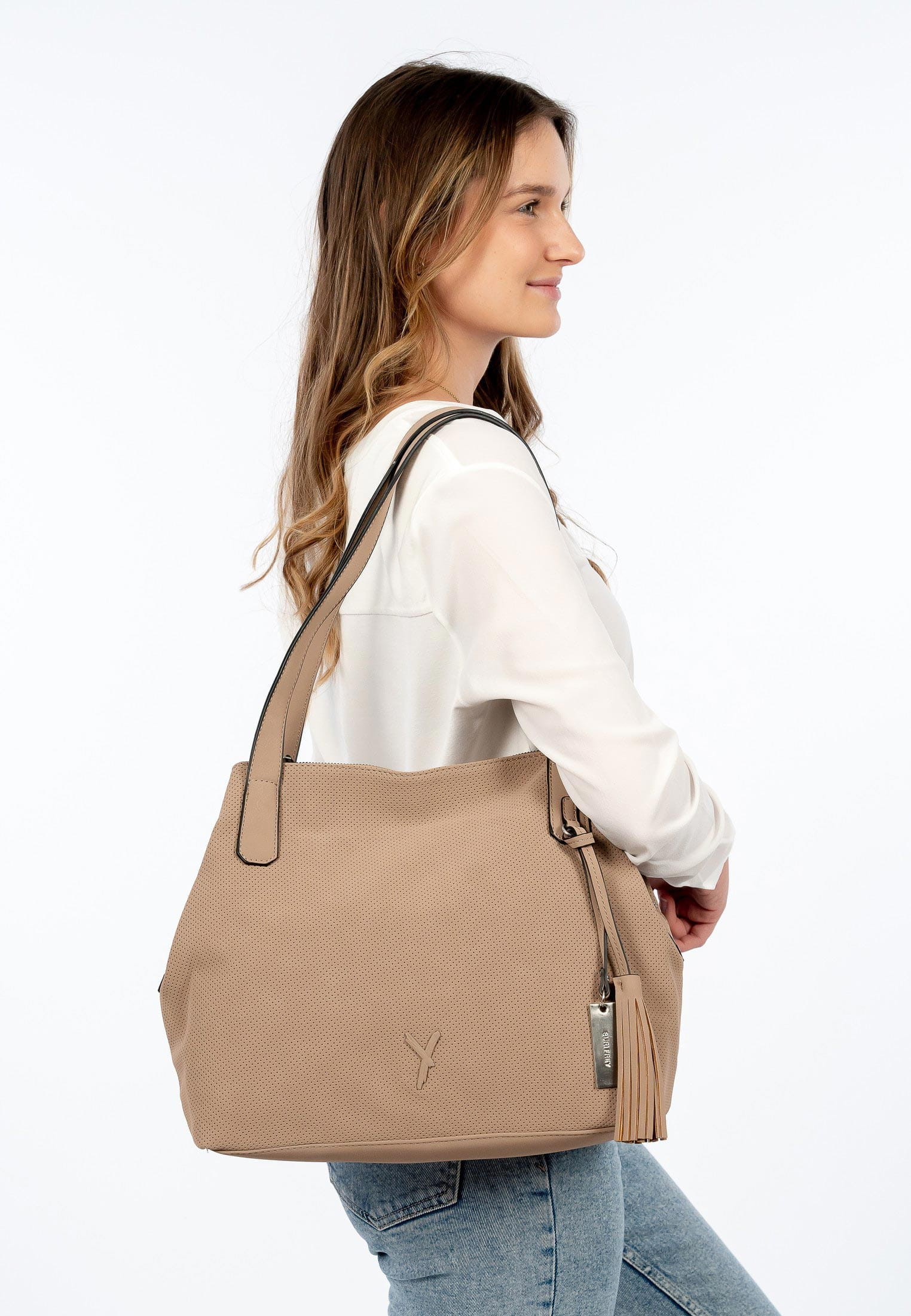 SURI FREY Shopper Romy mittel Beige 12409420 sand 420