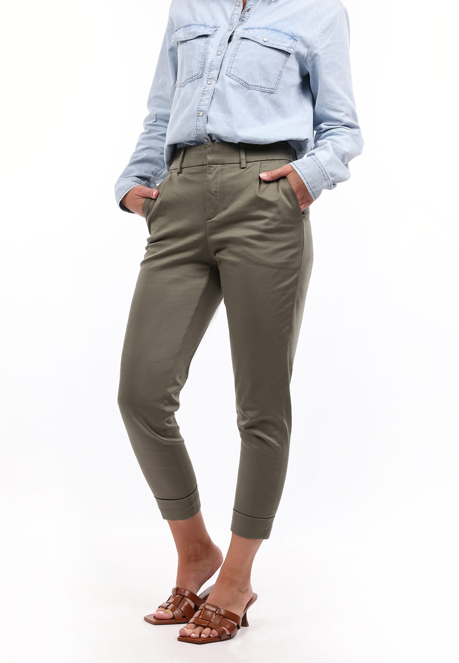 SURI FREY Chino Freyday Kurzlänge Grün SFW10006-XS-910-K XS