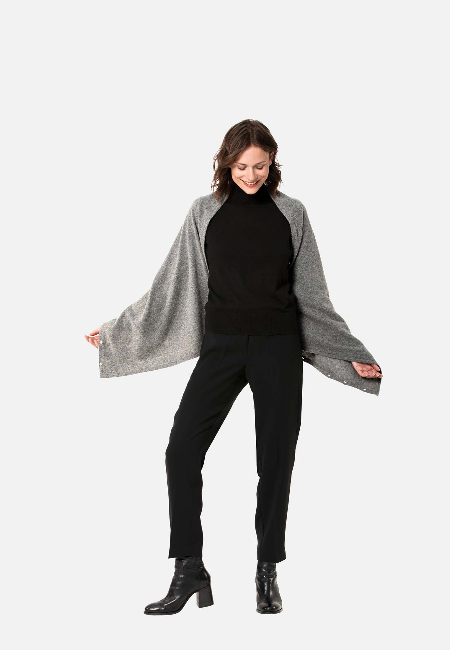 SFW10003-800_07 SURI FREY Poncho-Schal Freyday Grau SFW10003-800 grey 800