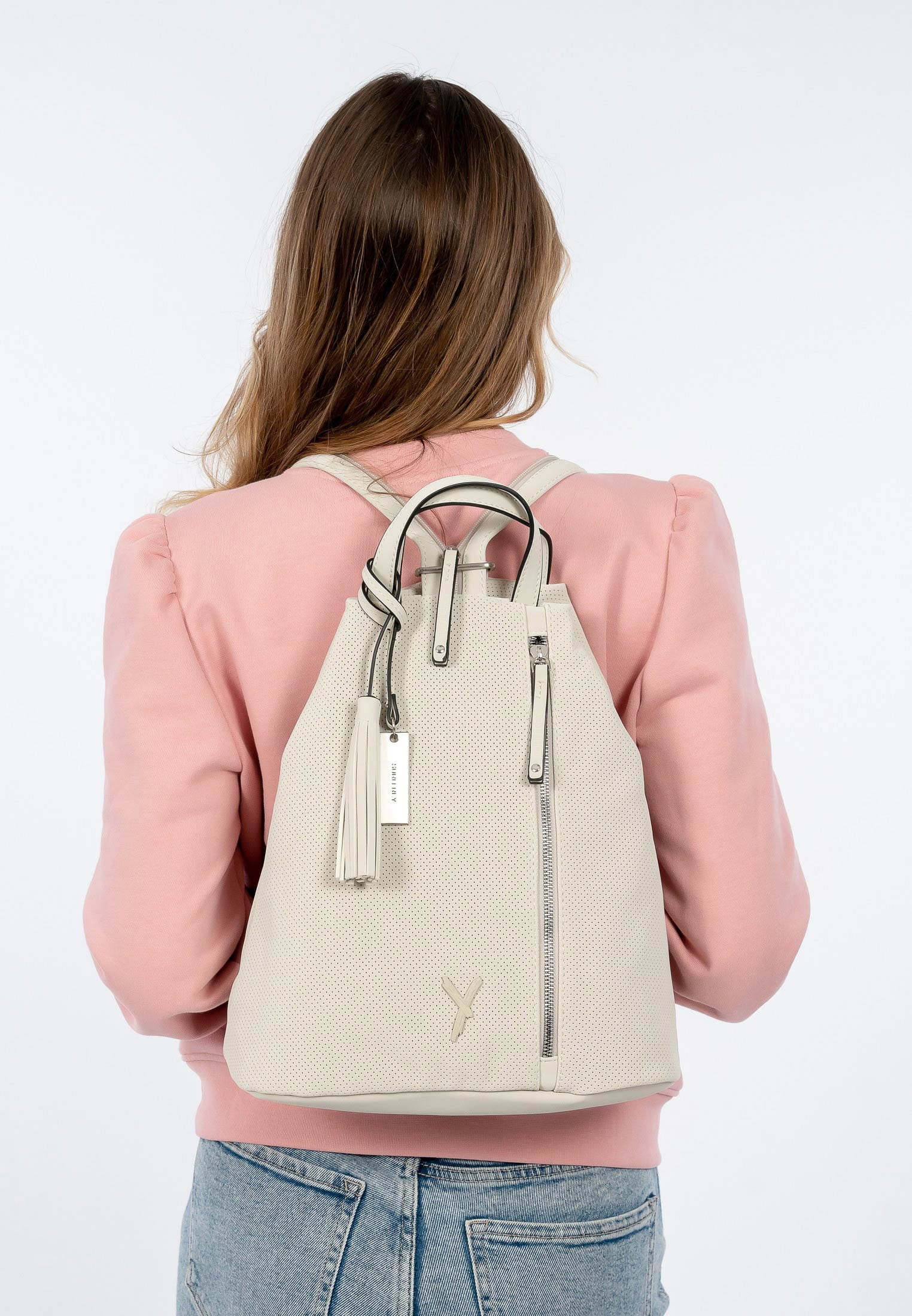 SURI FREY Rucksack Romy mittel Grau 12410320 ecru 320