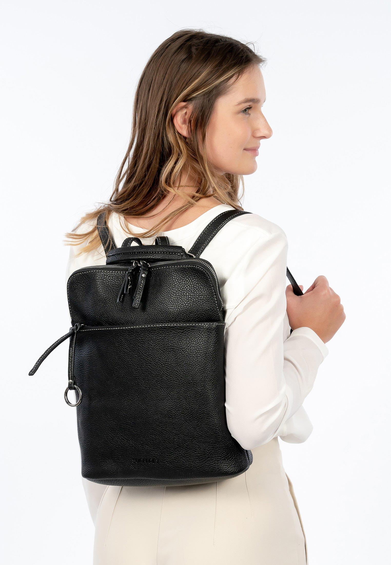 13606100_03 SURI FREY Rucksack Debby mittel Schwarz 13606100 black 100