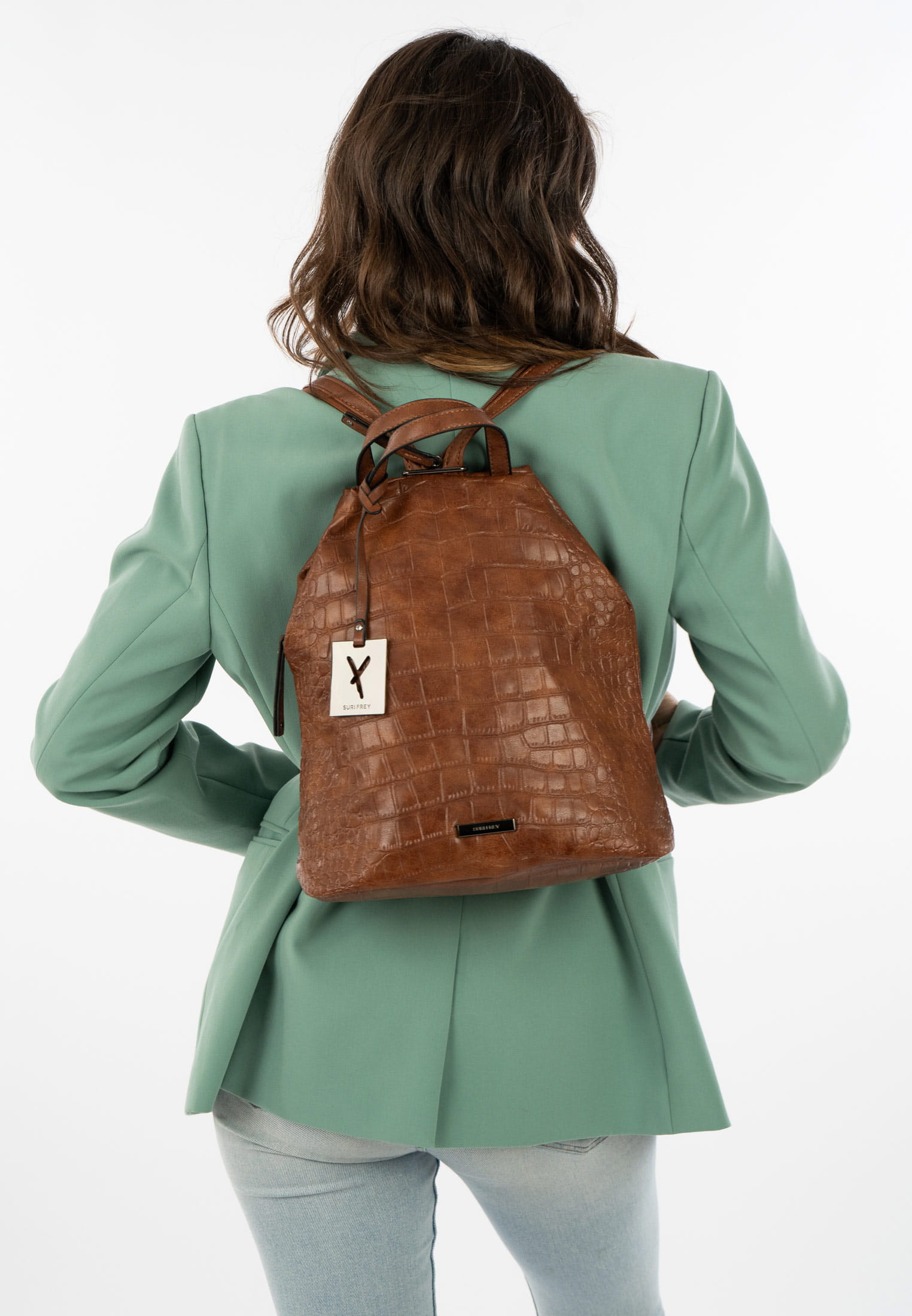 SURI FREY Rucksack SFY Hadley mittel Braun 14586700 cognac 700