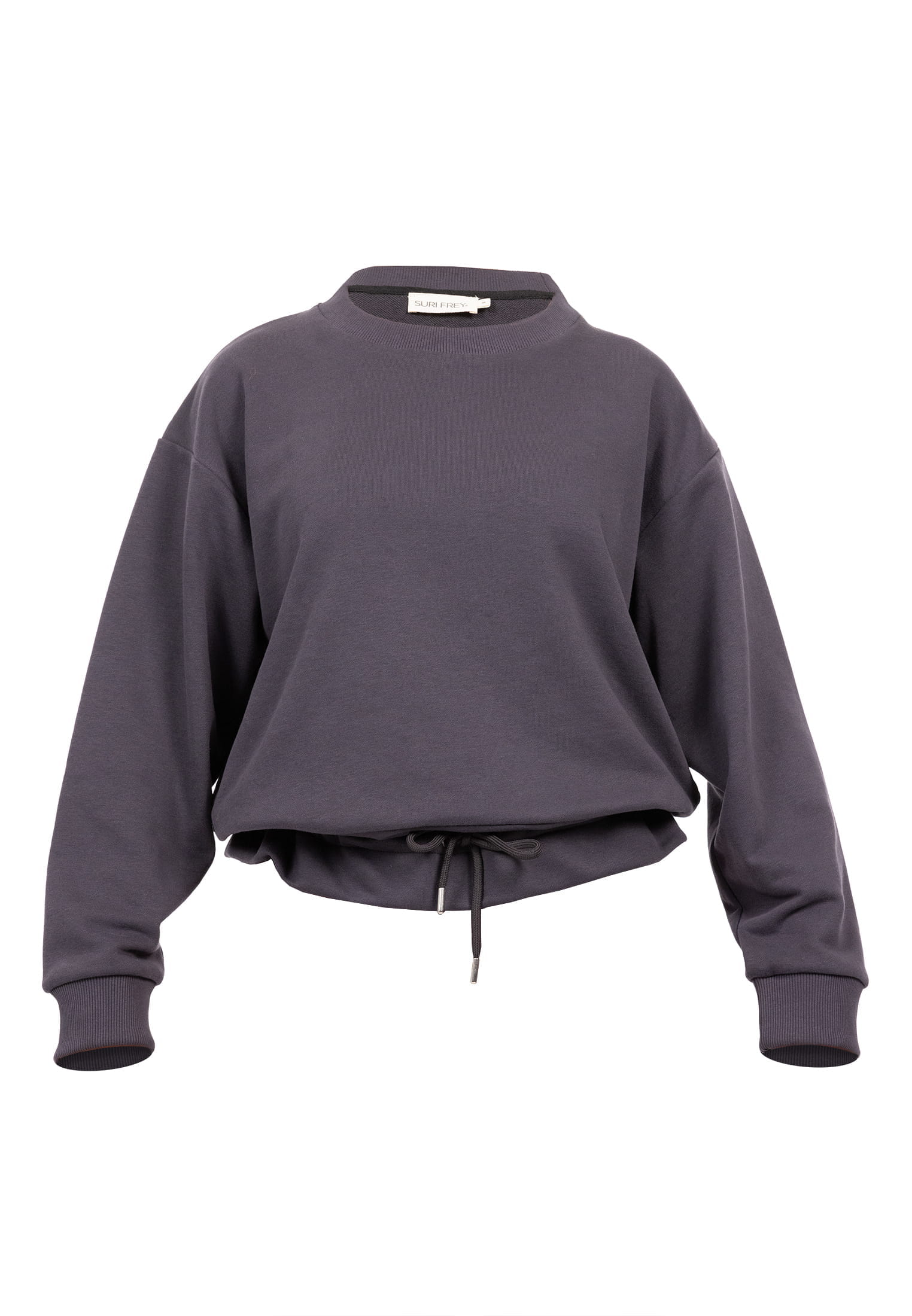 SURI FREY Sweatshirt mit Kordelzug Freyday Grau SFW10020-XS-800 XS