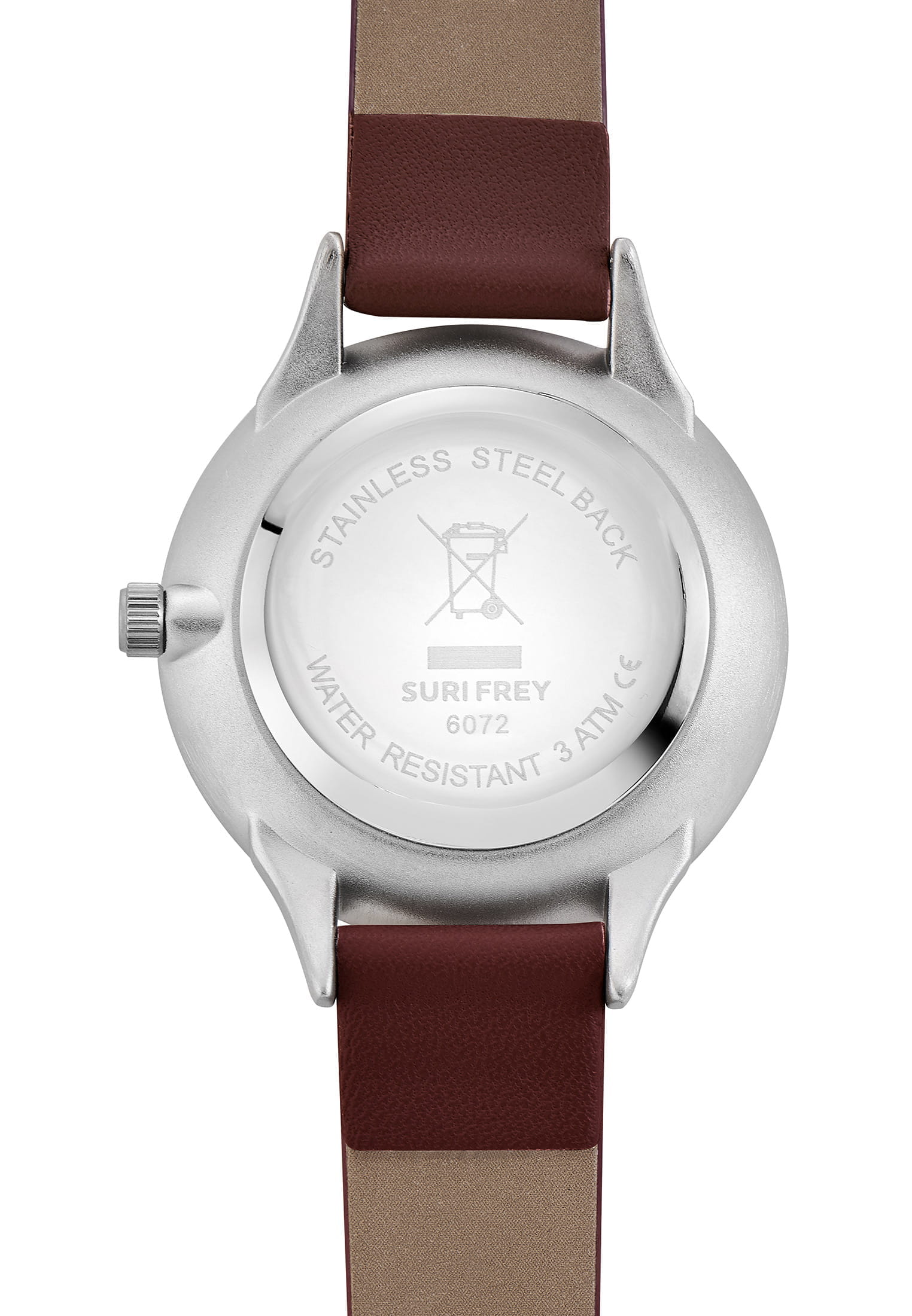 6072_07 SURI FREY Damenuhr SFY Nicky Braun 6072 braun silber