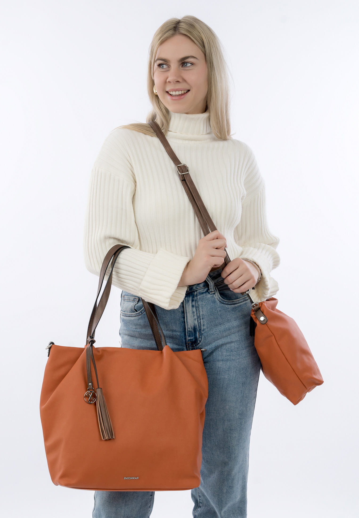 EMILY & NOAH Shopper E&N Elke groß Orange 62792612 orange/brown 612