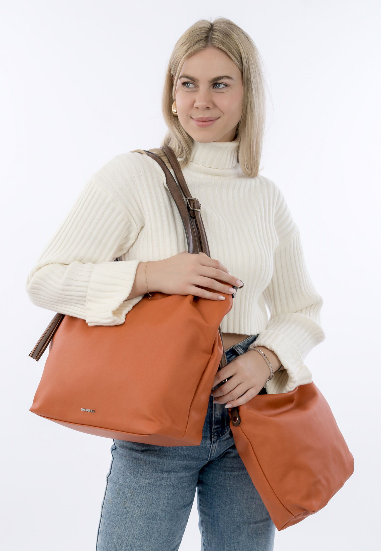 EMILY & NOAH Shopper E&N Elke groß Orange 62792612 orange/brown 612