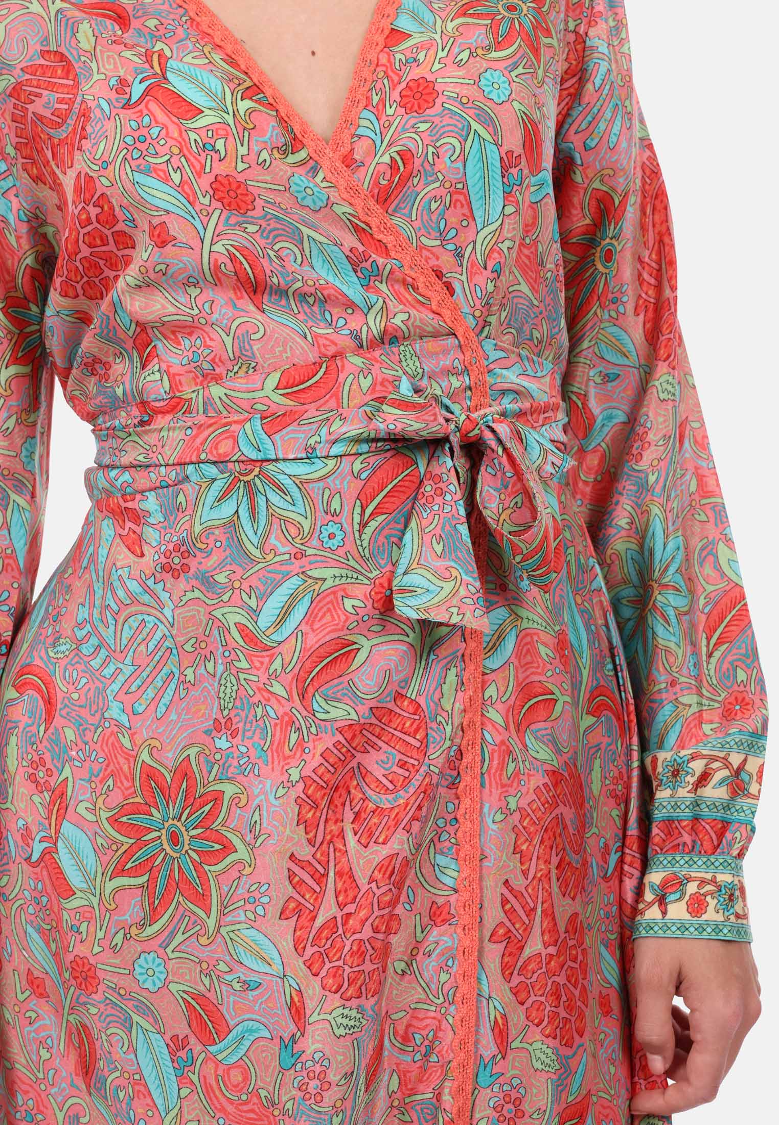 SURI FREY Wickelkleid lang SFY Freyday Pink SFW10029-S-650 S