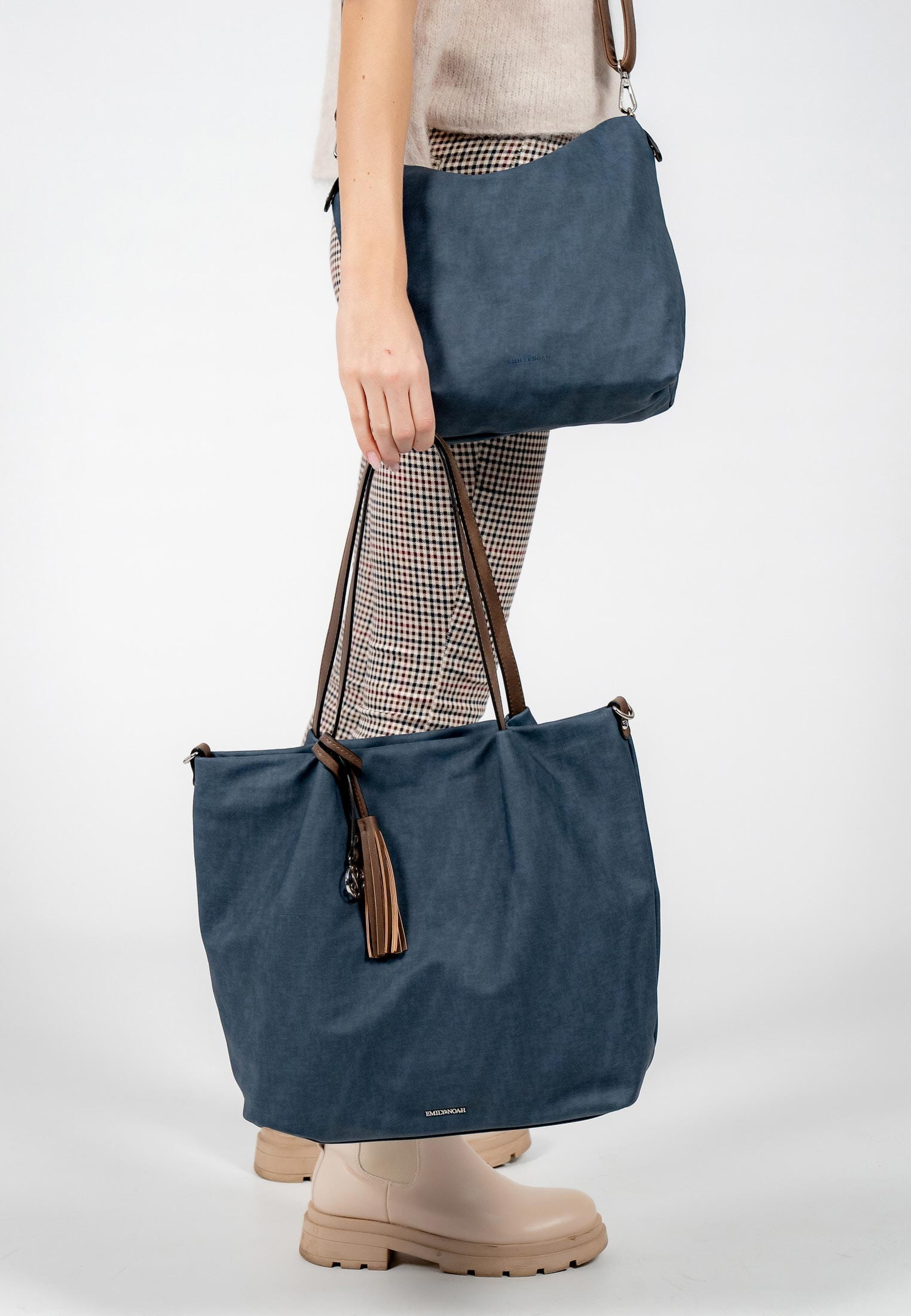 62792509_03 EMILY & NOAH Shopper Elke groß Blau 62792509 blue/taupe 509