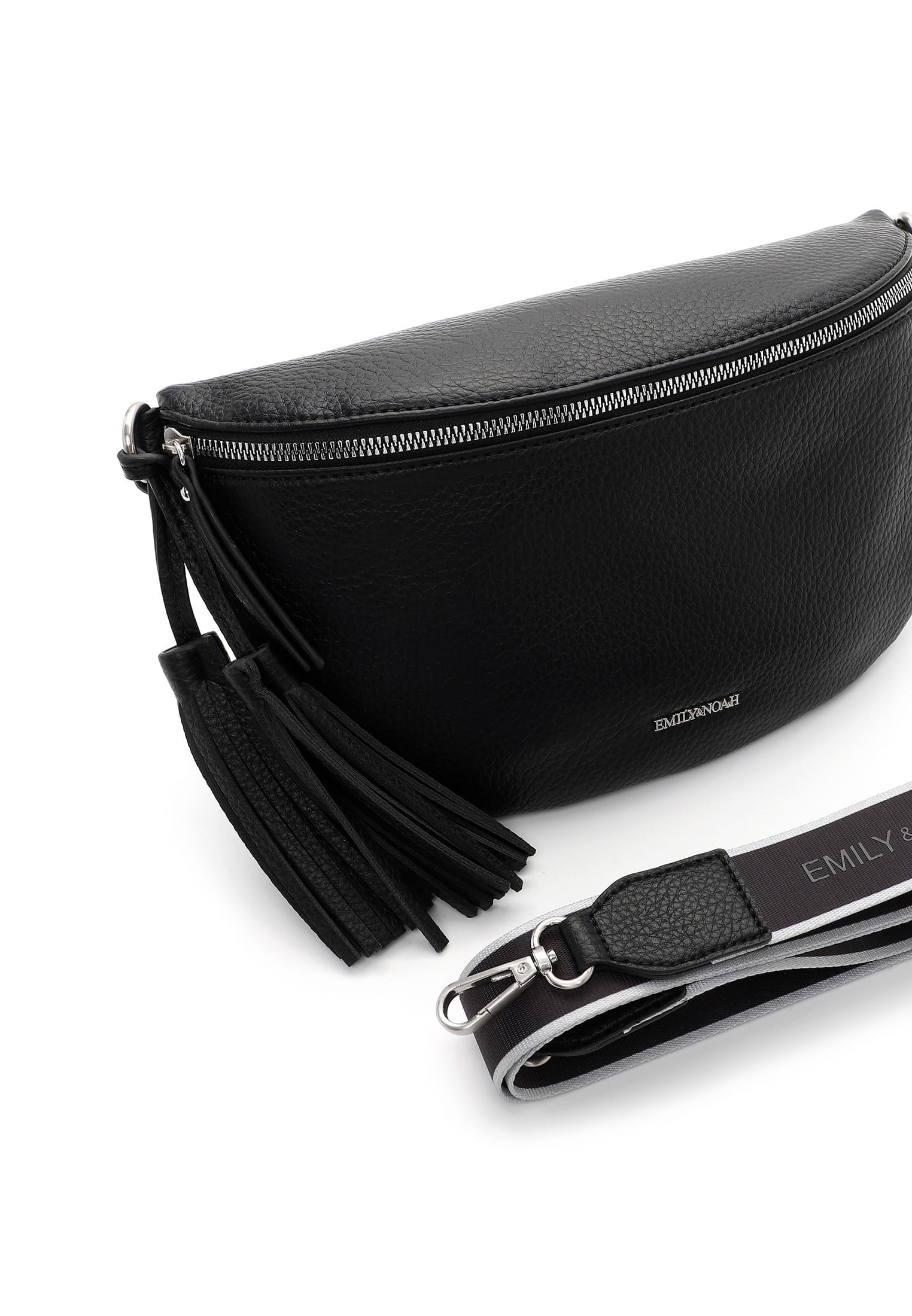 64561101_08 EMILY & NOAH Umhängetasche E&N Belli Schwarz 64561101 black-mat 101
