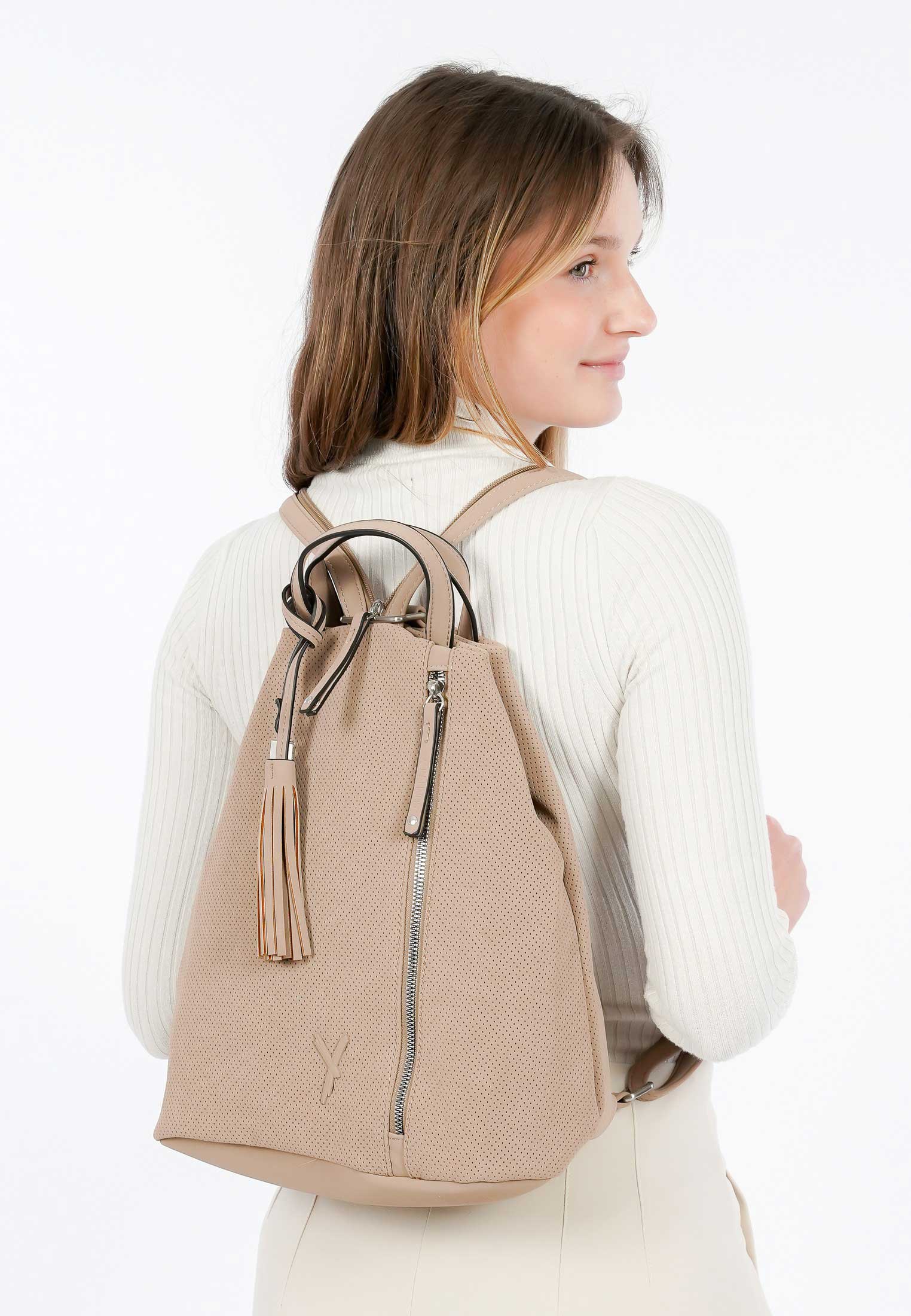 SURI FREY Rucksack Romy mittel Beige 12410420 sand 420