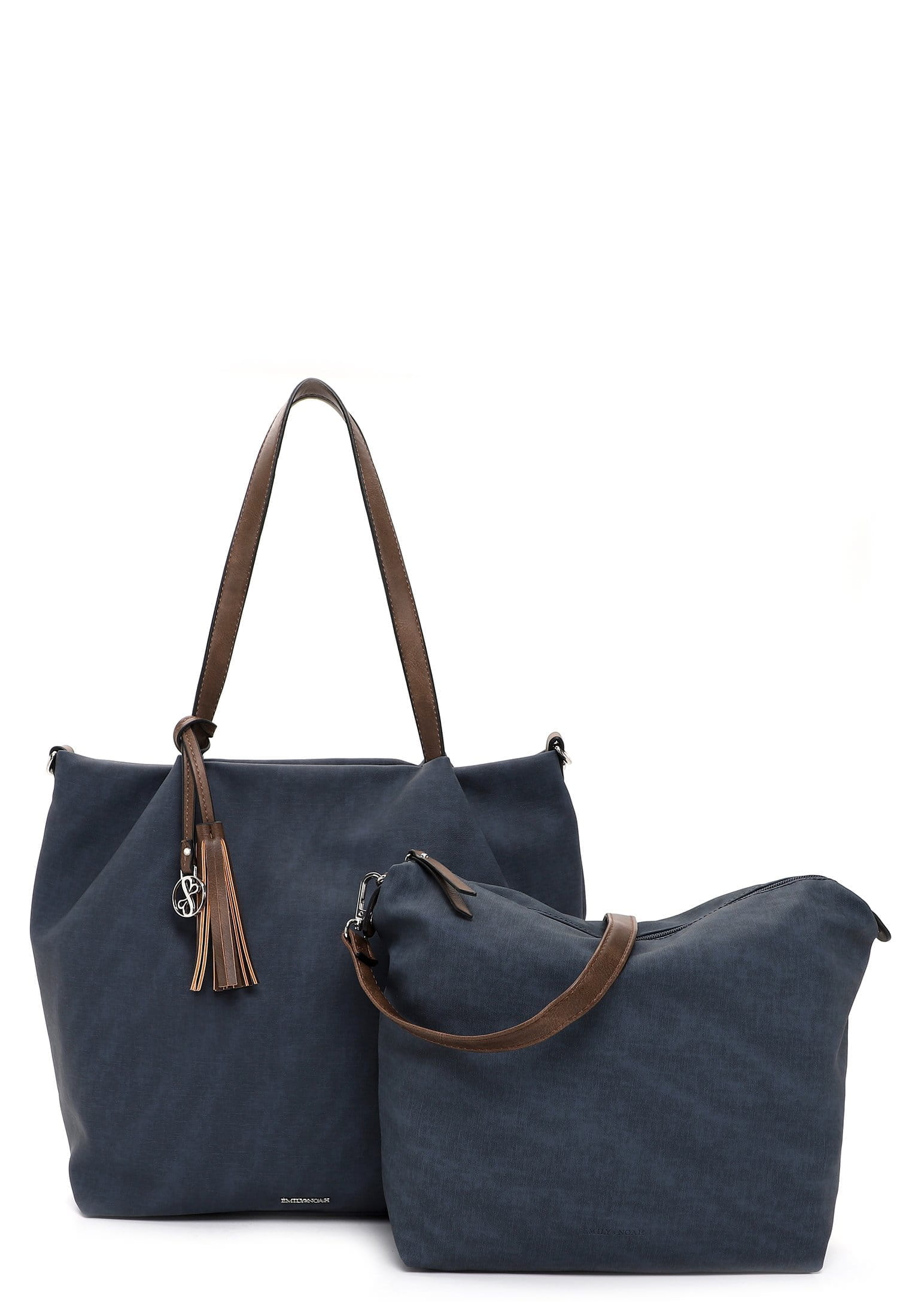 62792509_08 EMILY & NOAH Shopper Elke groß Blau 62792509 blue/taupe 509