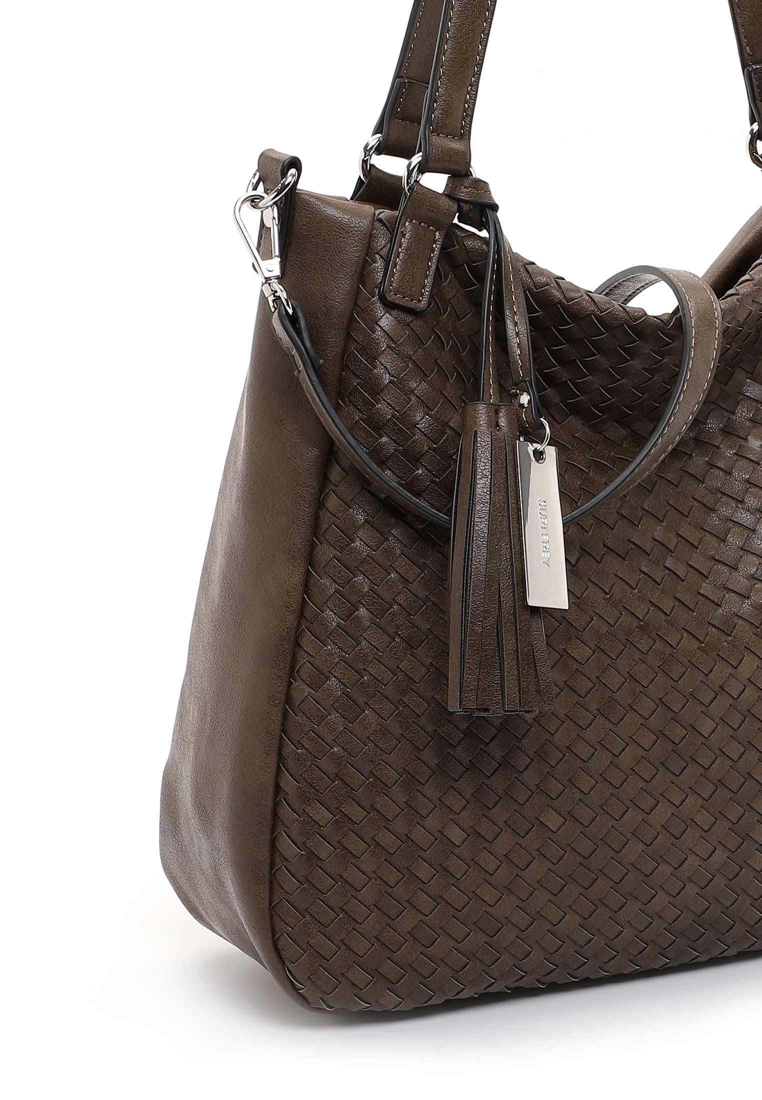 ML1011951_08 SURI FREY Shopper Flecht Braun ML1011951 mud 951