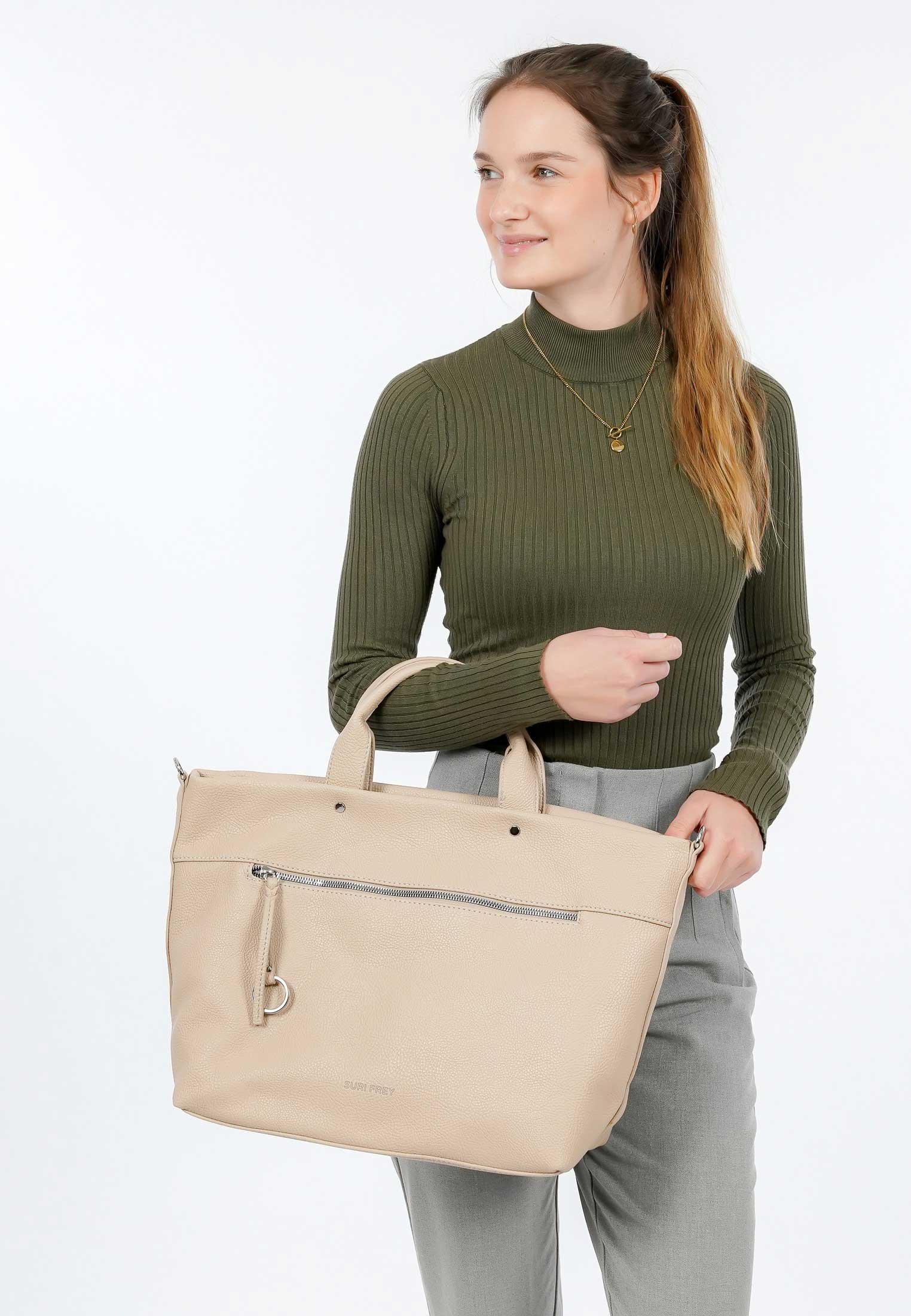 SURI FREY Shopper Debby groß Beige 13605420 sand 420