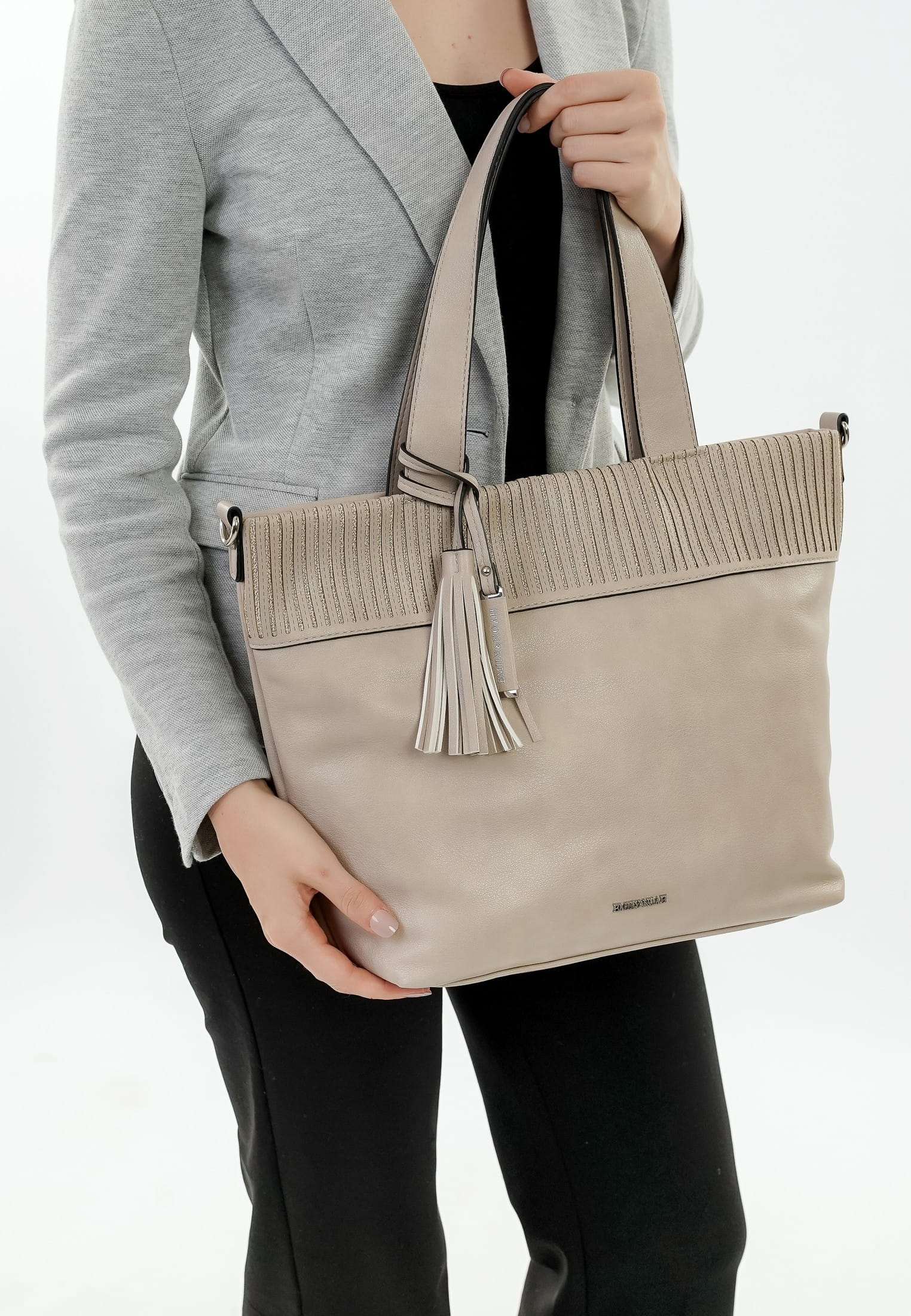 EMILY & NOAH Shopper E&N Brigitte mittel Beige 64504420 sand 420