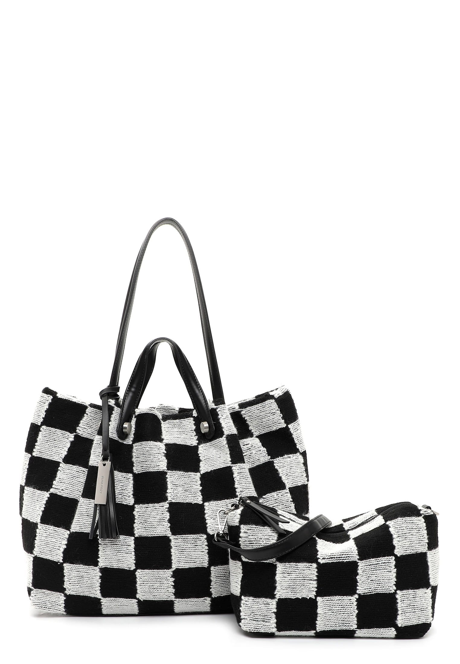 SURI FREY Shopper July groß Schwarz 13910103 black white 103