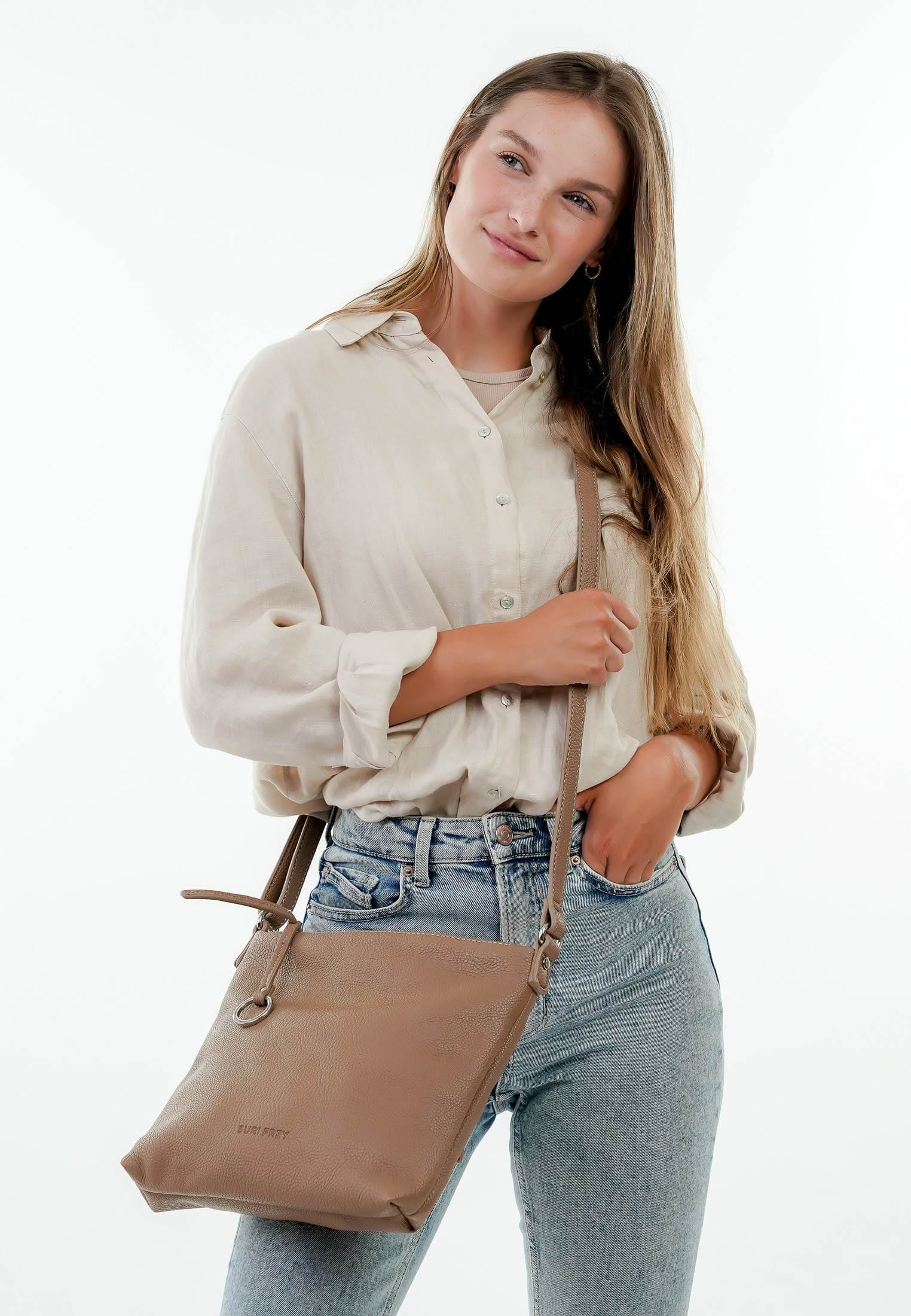 SURI FREY Umhängetasche Debby Beige 13602950 darktaupe 950