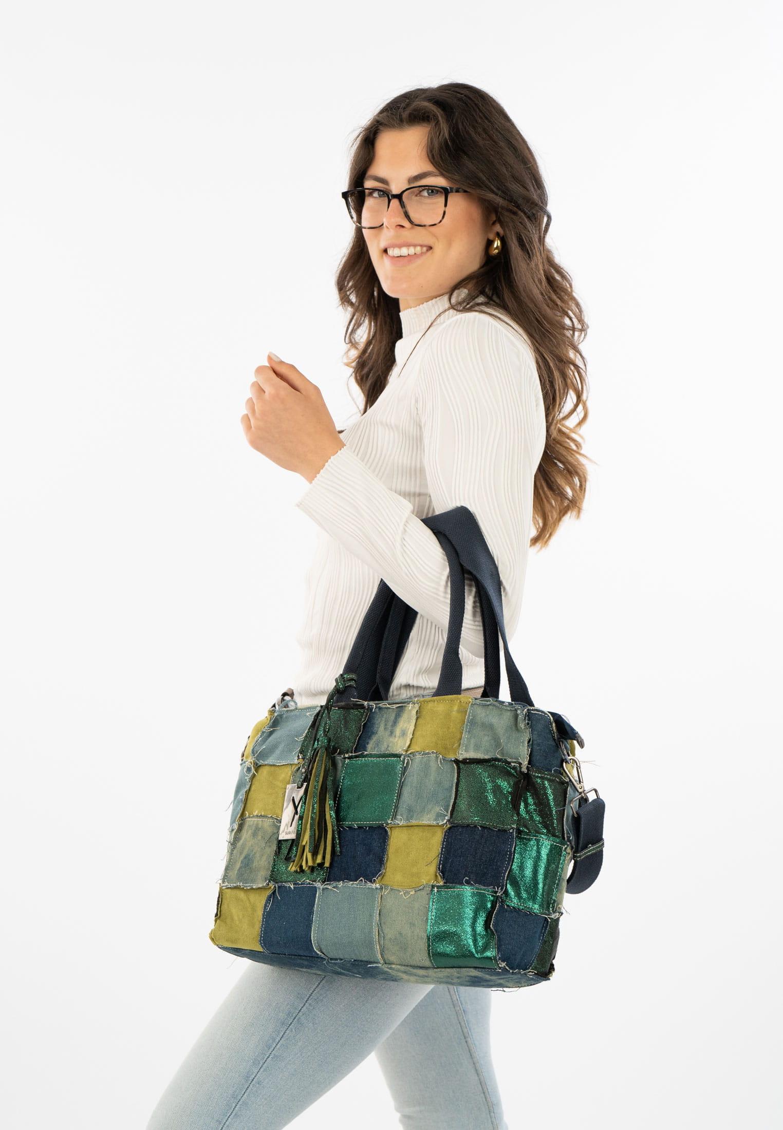 SURI FREY Shopper SFY Ashley mittel Grün 14350939 green-kombi 939