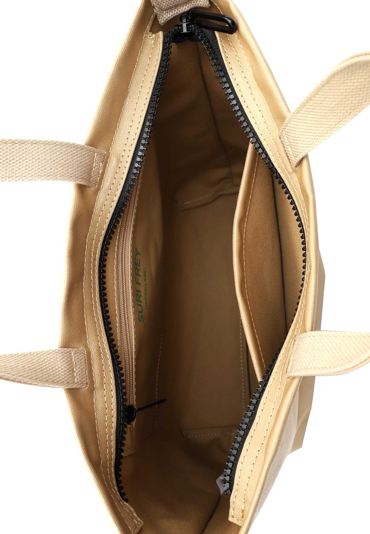 SURI FREY Shopper SURI Green - Nelly groß Beige 19073420 sand 420