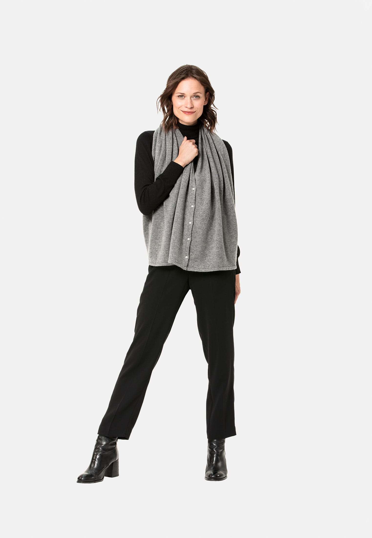SFW10003-800_08 SURI FREY Poncho-Schal Freyday Grau SFW10003-800 grey 800