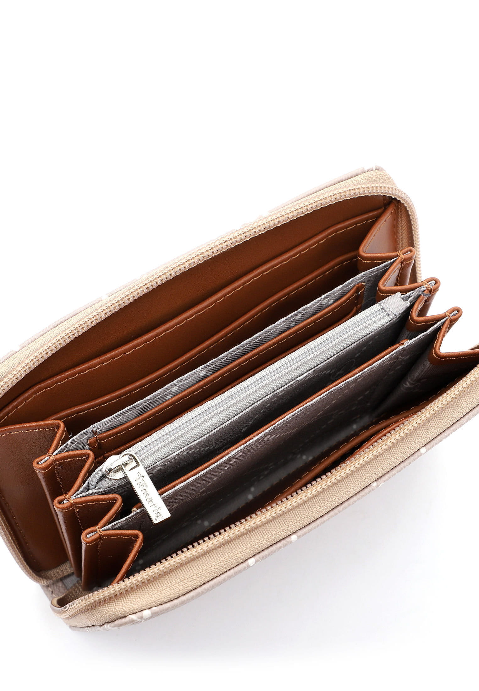 30114900_05 Tamaris Geldbörse mit Reißverschluss Anastasia Braun 30114900 taupe 900