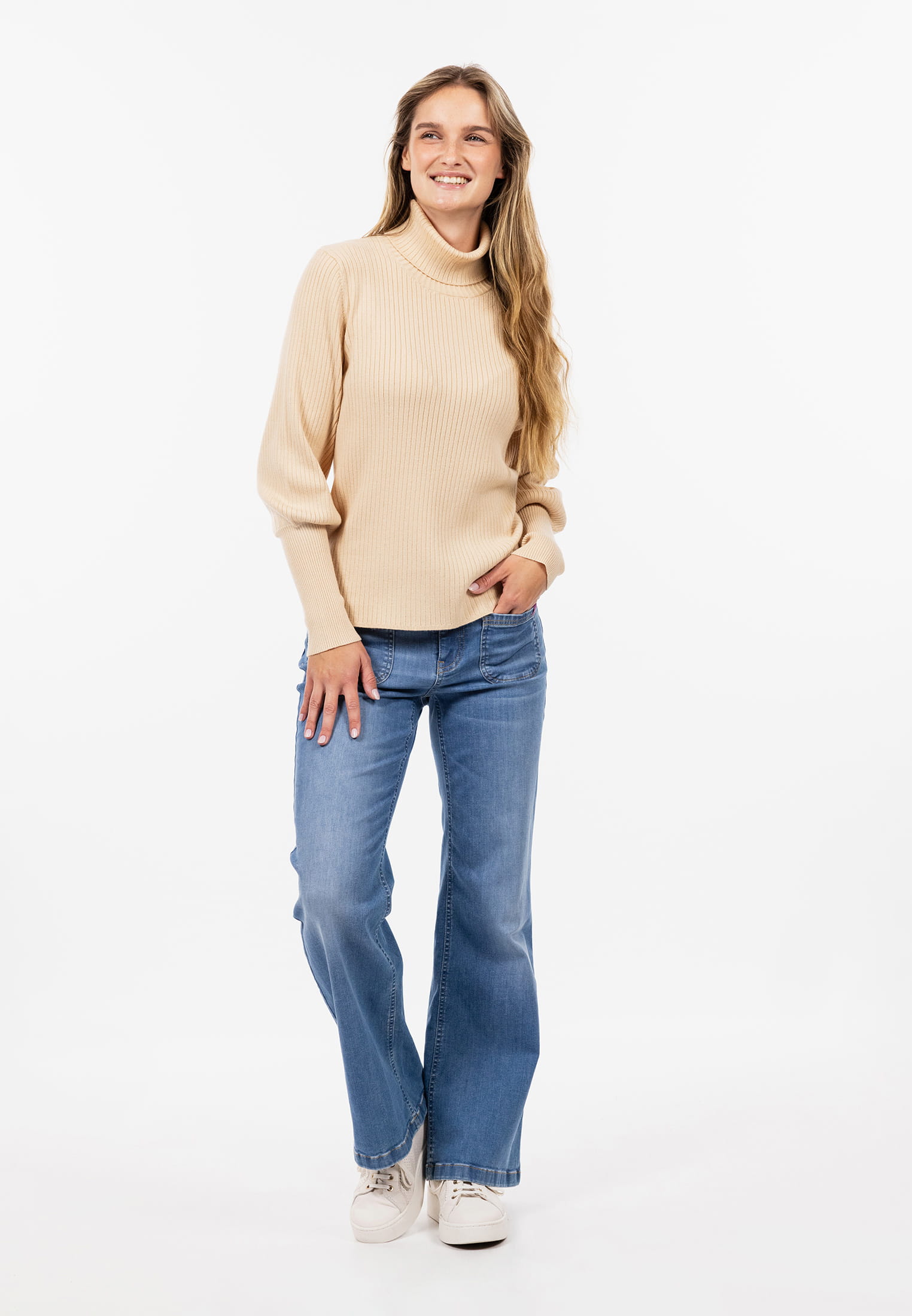 SURI FREY Rollkragenpullover Freyday Beige SFW10014-S-400 S