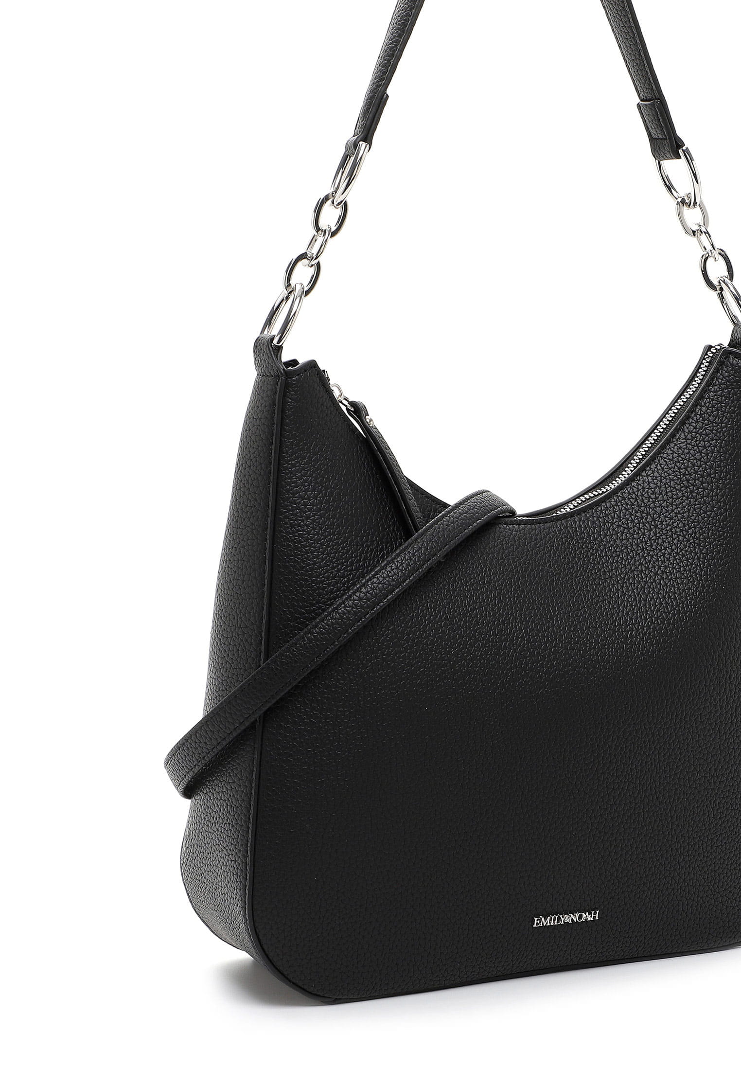 64354100_08 EMILY & NOAH Beutel E&N Ella mittel Schwarz 64354100 black 100