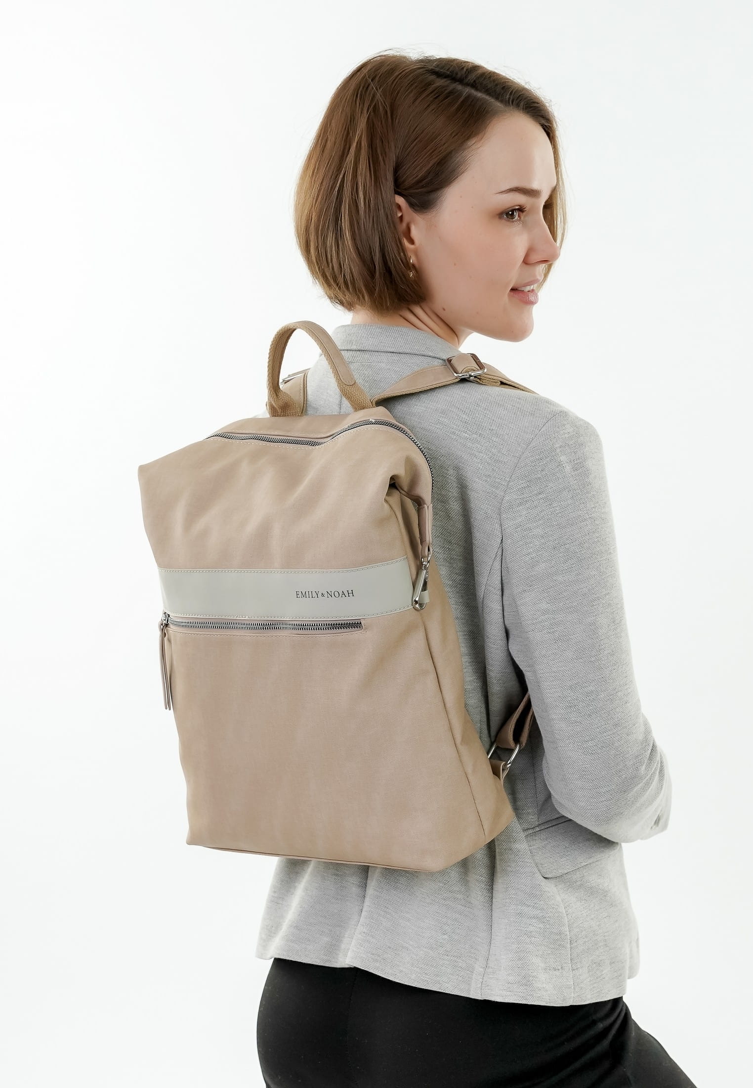 EMILY & NOAH Rucksack E&N Bonnie groß Braun 64346900 taupe 900