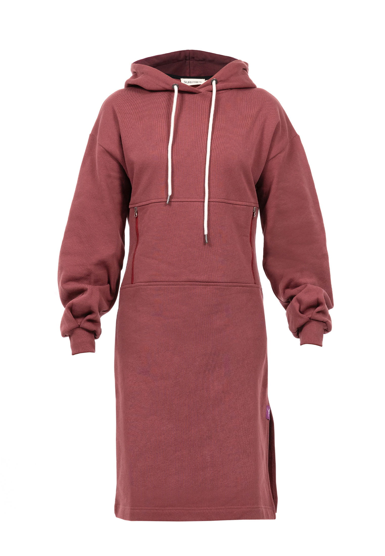 SFW10010-XS-650_01 SURI FREY Sweatkleid Freyday Rot SFW10010-XS-650 XS
