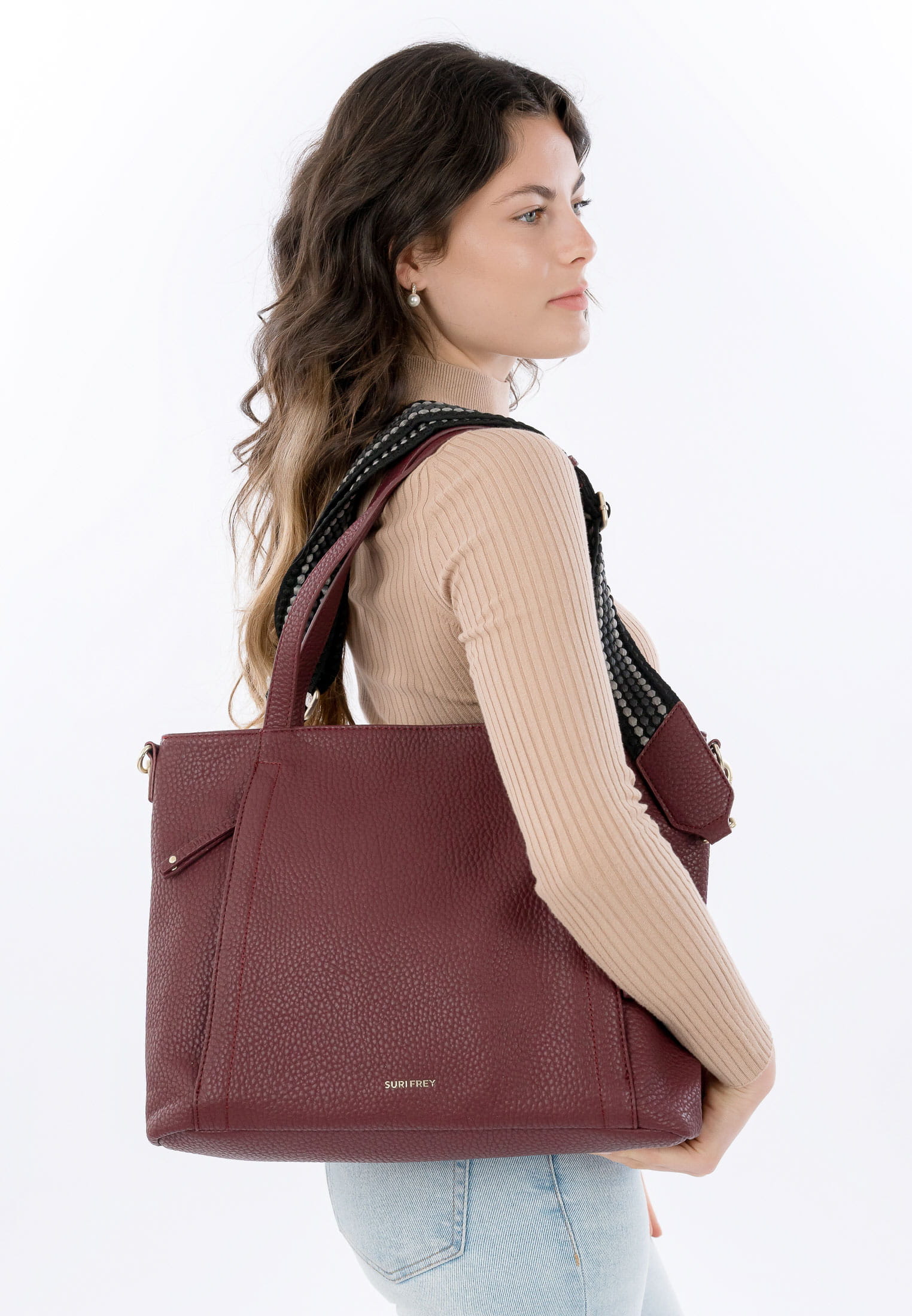 SURI FREY Shopper SFY Cory groß Rot 14466643 darkwine 643