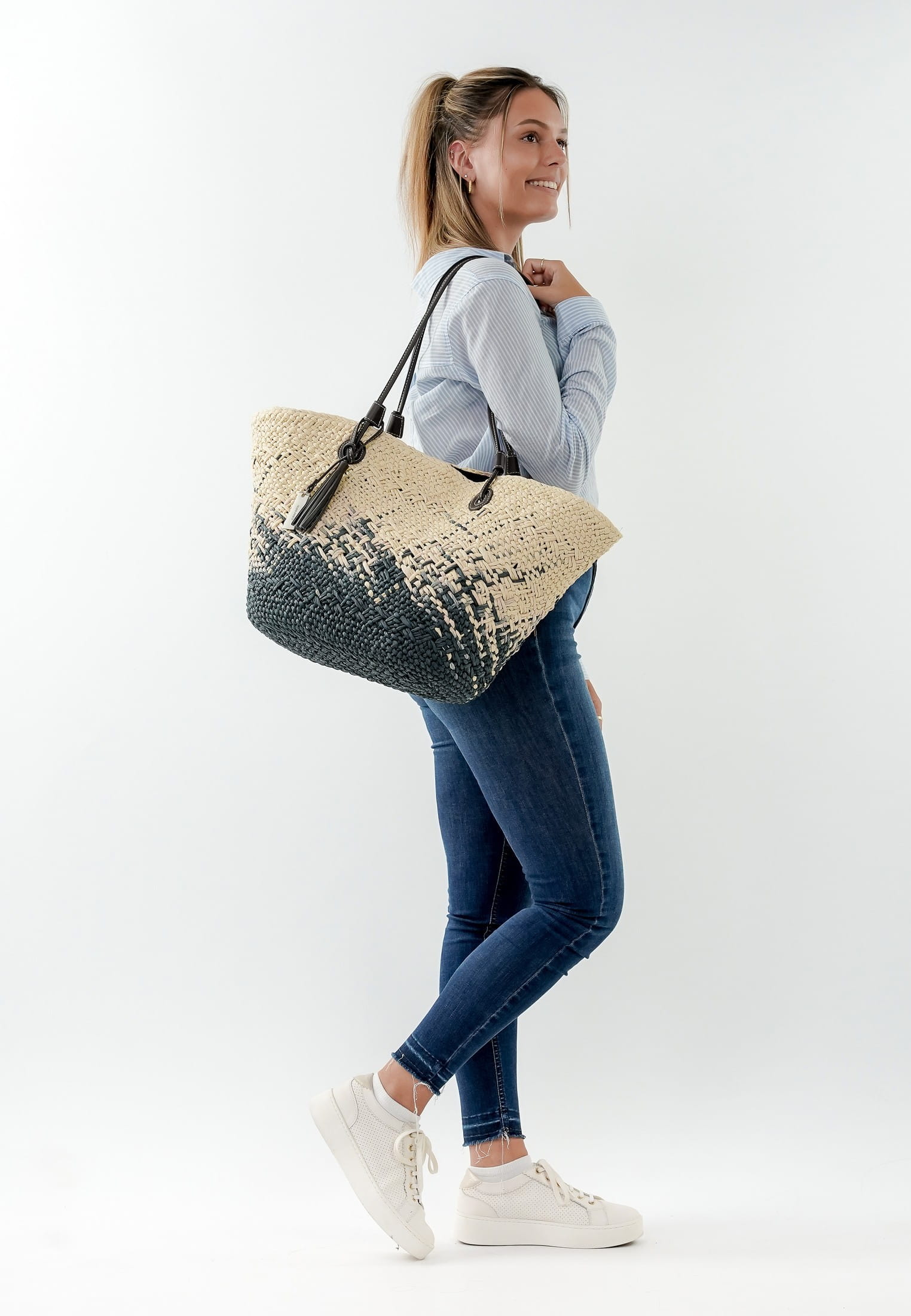 SURI FREY Shopper SFY Sandy groß Blau 14330500 blue 500