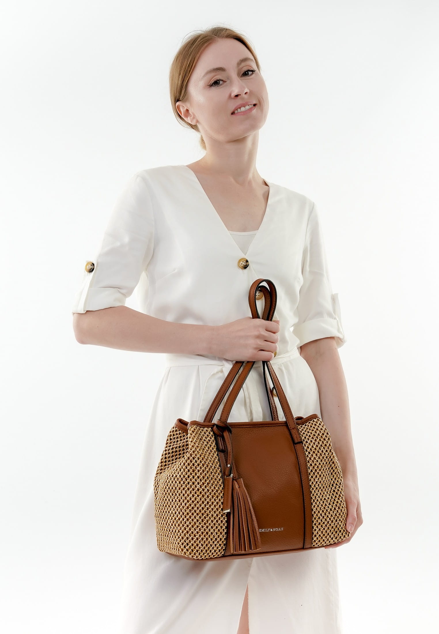 EMILY & NOAH Shopper E&N Babette mittel Braun 64282700 cognac 700