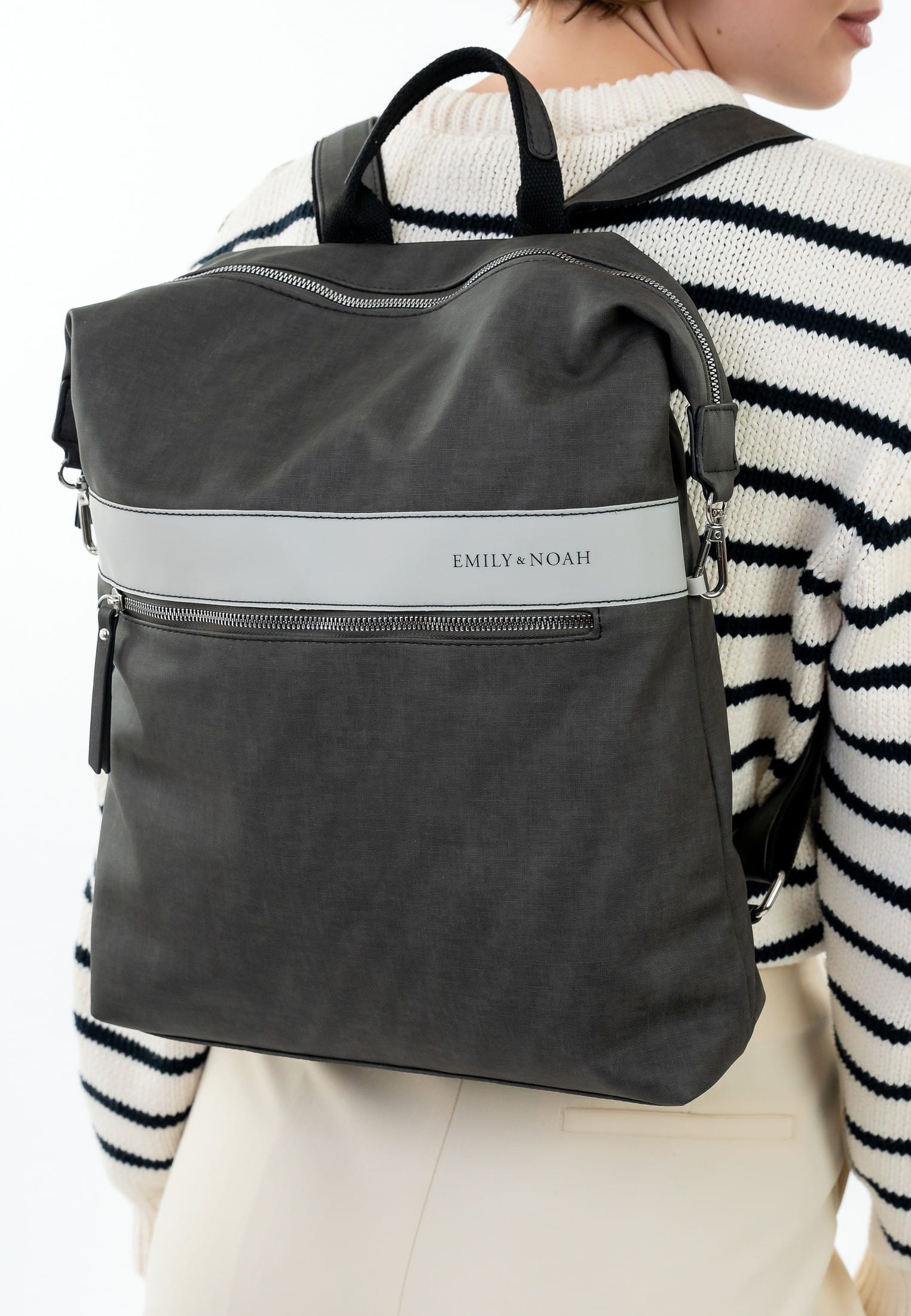 EMILY & NOAH Rucksack E&N Bonnie groß Grau 64346840 darkgrey 840