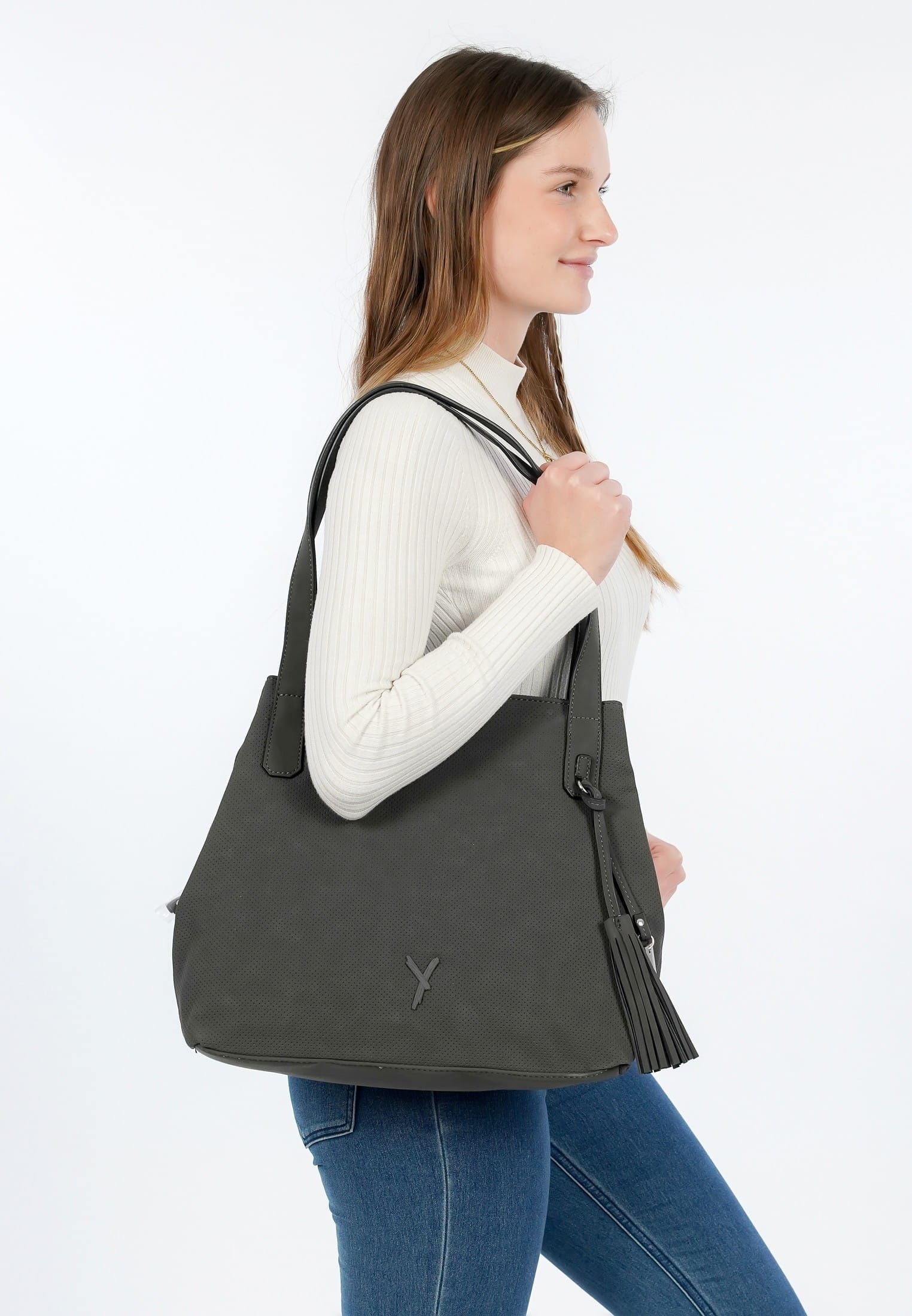 SURI FREY Shopper Romy mittel Grau 12409840 darkgrey 840