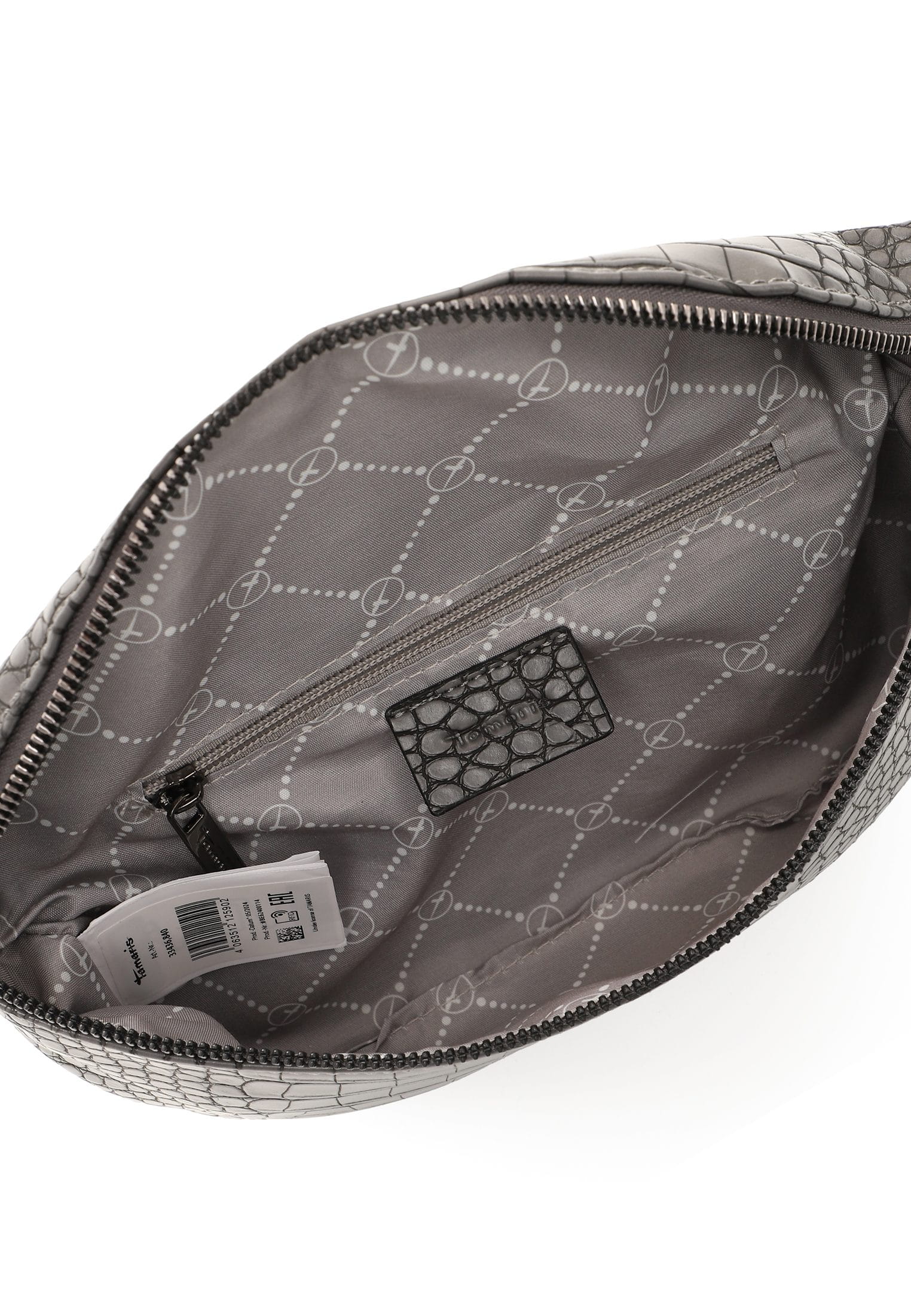 33436840_07 Tamaris Umhängetasche TAS Alessia Kroko Grau 33436840 darkgrey 840