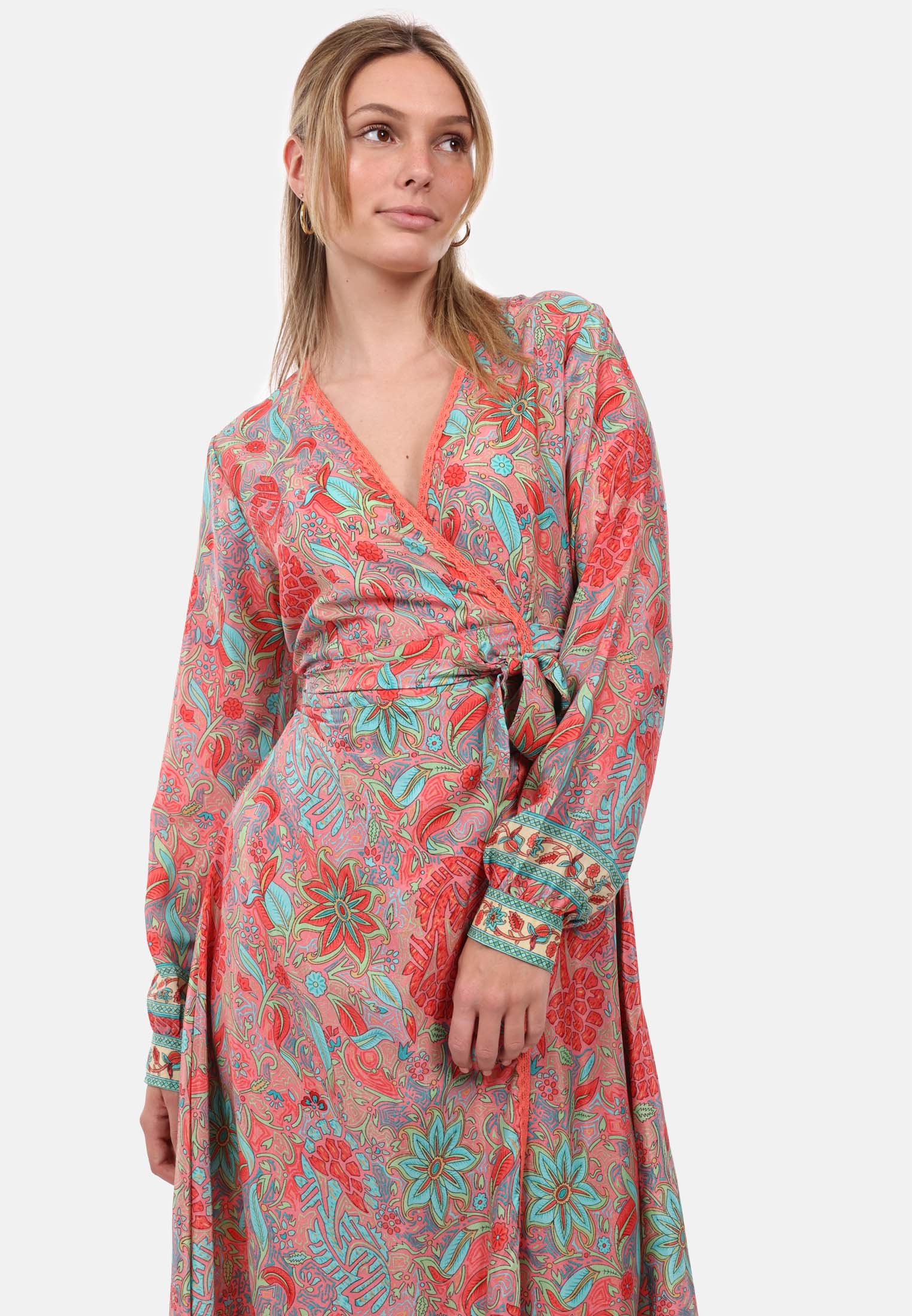 SURI FREY Wickelkleid lang SFY Freyday Pink SFW10029-M-650 M
