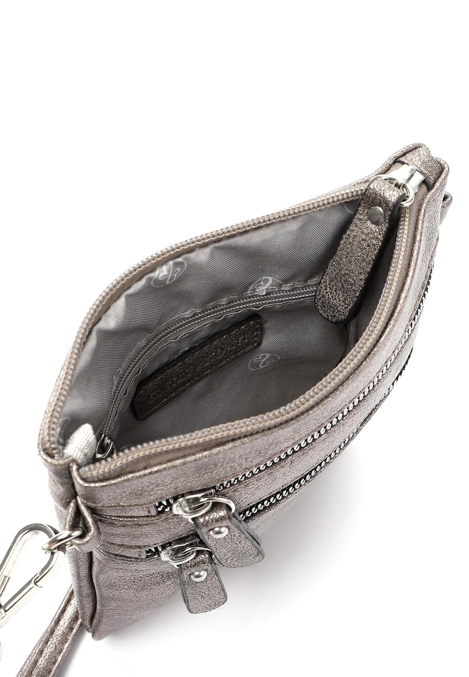 60392833_05 EMILY & NOAH Handtasche mit Reißverschluss Emma Silber 60392833 darksilver 833