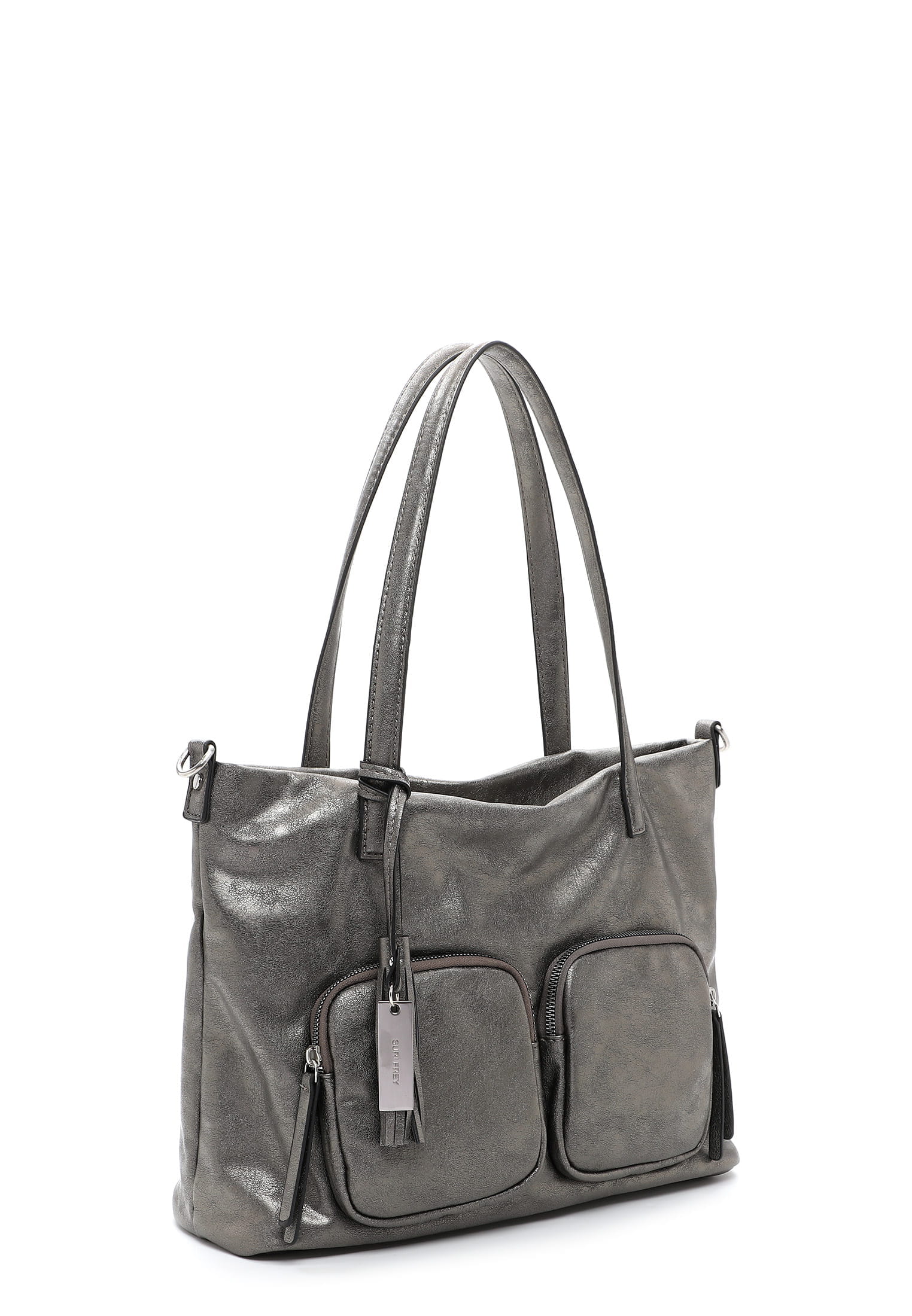 SURI FREY Shopper SFY Carly groß Silber 14415833 darksilver 833