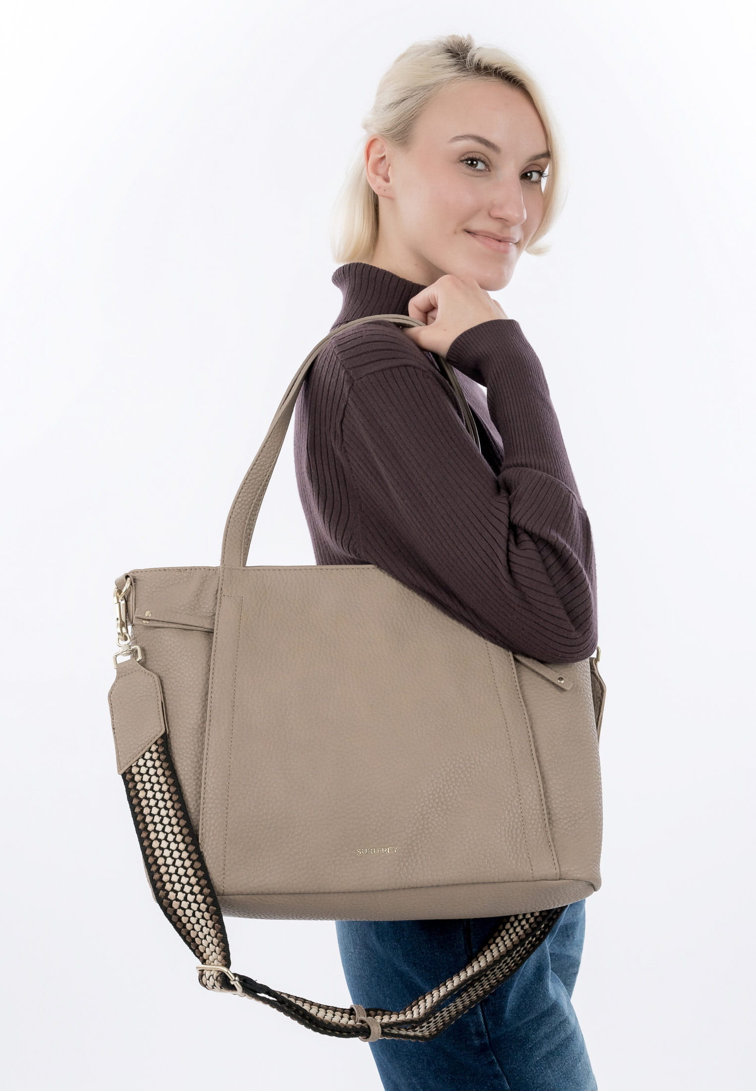 SURI FREY Shopper SFY Cory groß Braun 14466900 taupe 900