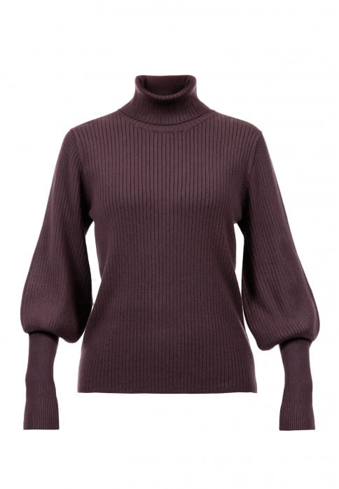 SURI FREY Rollkragenpullover Freyday Lila SFW10014-L-690 L