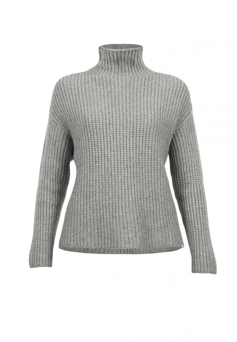 SURI FREY Strickpullover mit Turtleneck SFY Freyday Grau SFW10039-ONESIZE-810 hellgrau 810